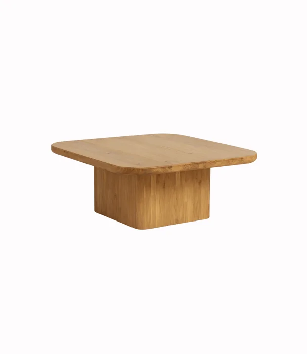 MESA LIVING OSLO CUADRADA TEKA NAT en Madera natural - Mesas de living, Uruguay | Más Infinito Casa
