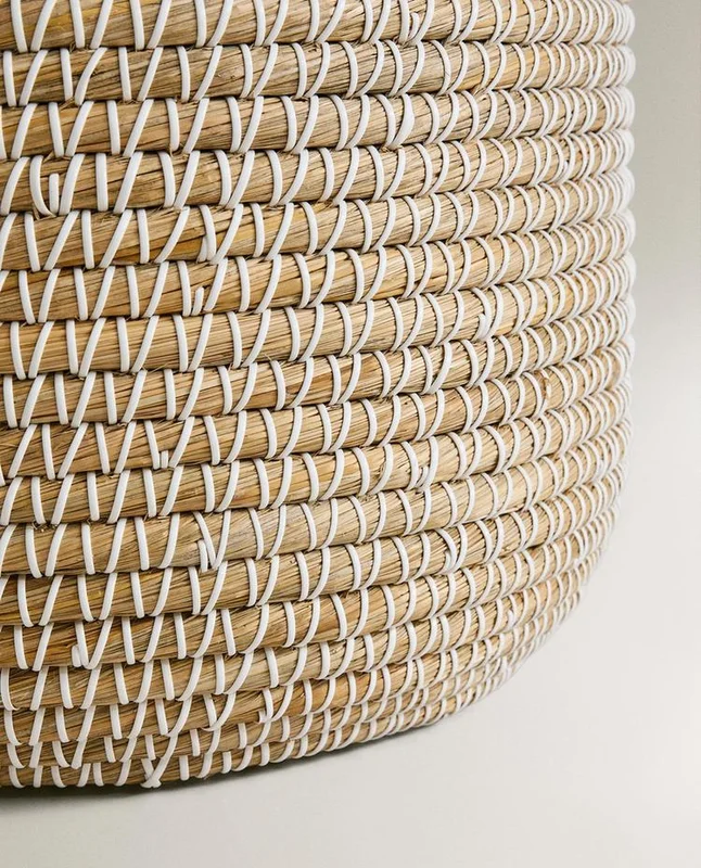 CESTA REDONDA TAPA en Madera natural - Canastos, Uruguay | Zara Home, vista 5