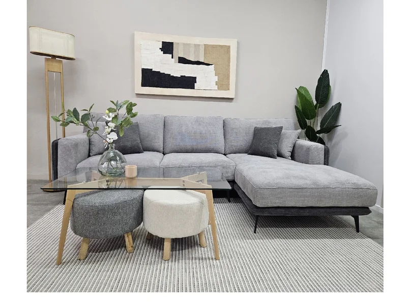 Sofa con Chaise Longue DÚO - Gris en Gris - Sillones y sofás, Uruguay | Finkel, vista 3