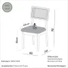 Silla Inés – 2 Unidades - Sillas, Uruguay | Casa Brava, vista 2 de 6