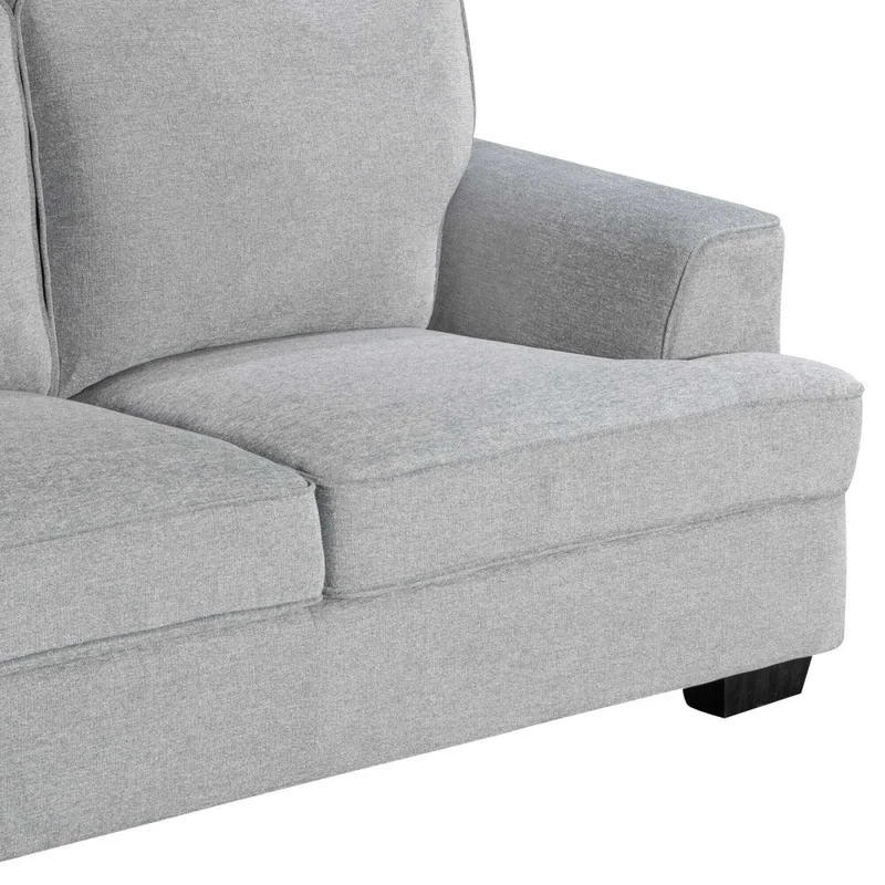 Sofá 3 Cuerpos Tela Gris Austin en Gris - Sillones y sofás, Uruguay | Divino, vista 5