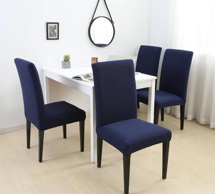 Funda cubre silla elastizada lisa - azul en Azul - Textiles, Uruguay | Buho Store