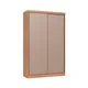 Ropero Rubi Infinit 2 Puertas Correr Cedro/duna 3927a Mdp