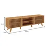 Rack Grecia 175 cm - Madera de Pino Natural - Muebles para TV, Uruguay | Berna home, vista 3 de 3