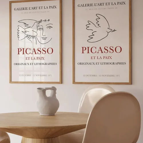 Picasso - Paloma en Blanco - Láminas, Uruguay | La Cuadrería