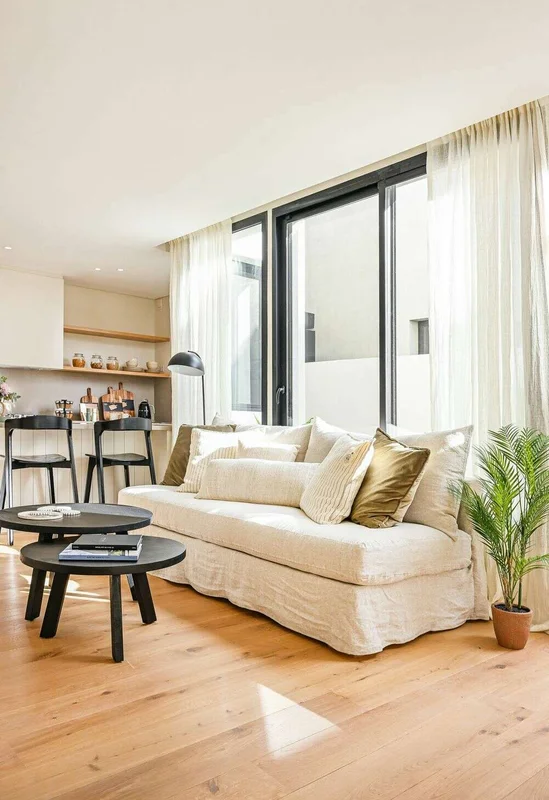SILLON MANUELA 2.20 MTS - LINO CRUDO en Blanco - Sillones y sofás, Uruguay | La Iberica, vista 23