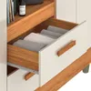 Ropero Vetro 4 Puertas 2 Cajones con Espejo, Perchero y Tocador 150cm MDP - Cinamomo Off White - Roperos y placares, Uruguay | Mulata, vista 7 de 8