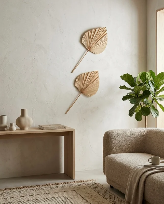 Hoja Modelo Junco en Madera natural - Decoración de pared, Uruguay | Indrana, vista 5