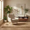 Butaca Vivian - Tela Aquaclean - A fabricar en Beige - Butacas, banquetas y puffs, Uruguay | NYR, vista 2 de 4