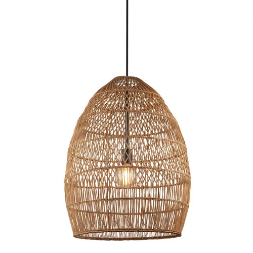 Colgante rattan grande 68cm - NATURAL en Marrón - Lámparas colgantes, Uruguay | Iluminica