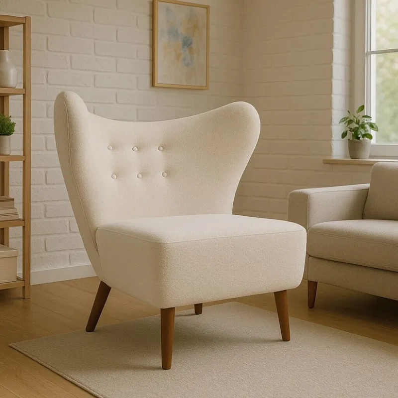 Butaca Bailey en Beige - Butacas, banquetas y puffs, Uruguay | La Cueva Muebles