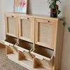Zapatera con esterilla natural en Madera natural - Muebles, Uruguay | Decoramuss, vista 3 de 3
