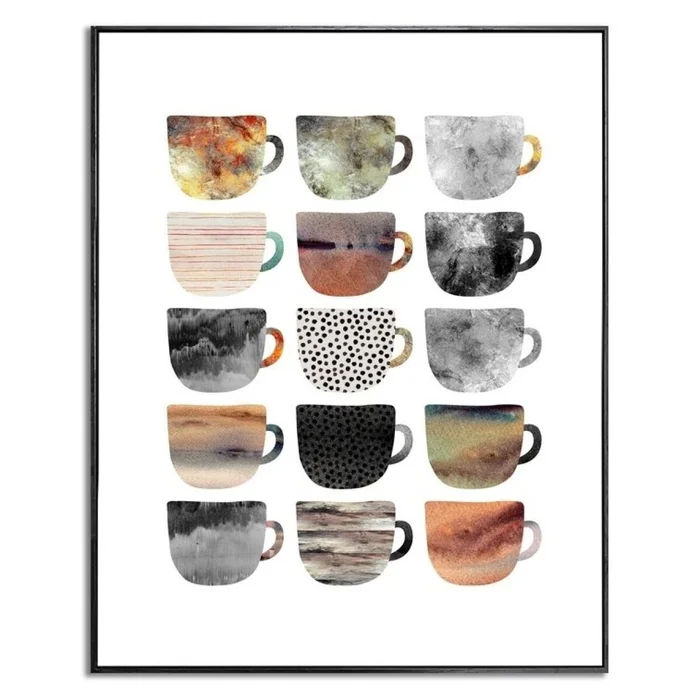 CUADRO CANVAS 40x50cm MARCO CAFÉ COLORES en Multicolor - Decoración de pared, Uruguay | Decohogar, vista 2