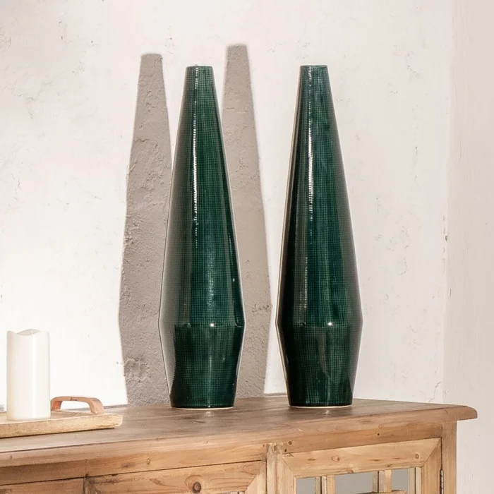 Jarrón Daven en Verde - Decoración, Uruguay | Aihaus