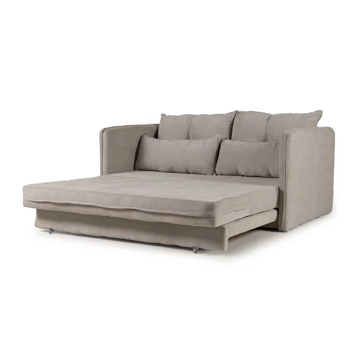 Sofá Cama Maya - Tela Microfibra - Berlin 05 (Ceniza) en Gris - Sillones y sofás, Uruguay | NYR, vista 2