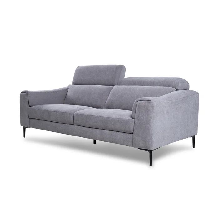 Sofá Hashtag - Tela Microfibra - 3 cuerpos - 6686-7 Gris en Gris - Sillones y sofás, Uruguay | NYR, vista 3