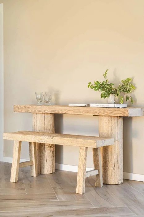 BANCO ISIDRO - OLMO - 1.10 X 33 en Madera natural - Butacas, banquetas y puffs, Uruguay | La Iberica, vista 13