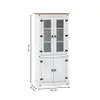 Promo Rack de Tv + Biblioteca con Cristalero Línea Naturale - Blanco en Blanco - Muebles para TV, Uruguay | La Cueva Muebles, vista 9 de 10