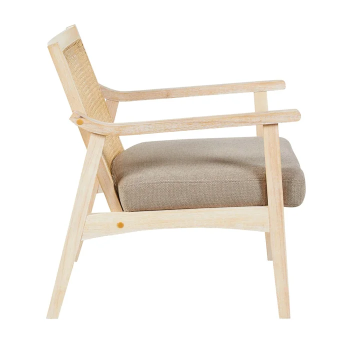 Butaca Madera-y-tela Natural-beige Dakota Natural en Madera natural - Sillones y sofás, Uruguay | Divino, vista 5