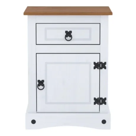 Promo 2 Mesa De Luz Linea Naturale - BLANCO en Blanco - Mesas de luz, Uruguay | La Cueva Muebles, vista 11