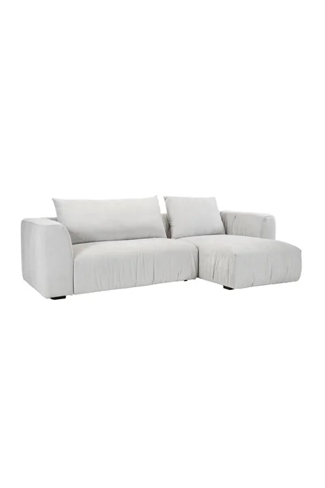 SOFA CORSO CHAISE DER 266X105X80CM (2PIEZAS) TELA GRIS CLARO - Sillones y sofás, Uruguay | Vinibel, vista 2