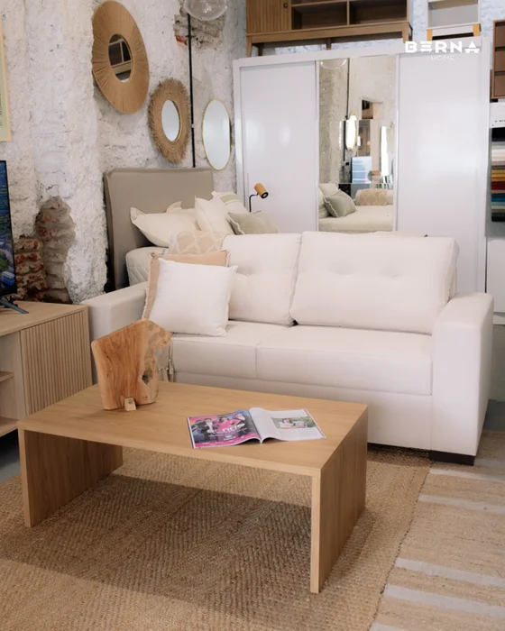 Mesa de Centro Capri 110 cm - Olmo en Madera natural - Mesas de living, Uruguay | Berna home, vista 2