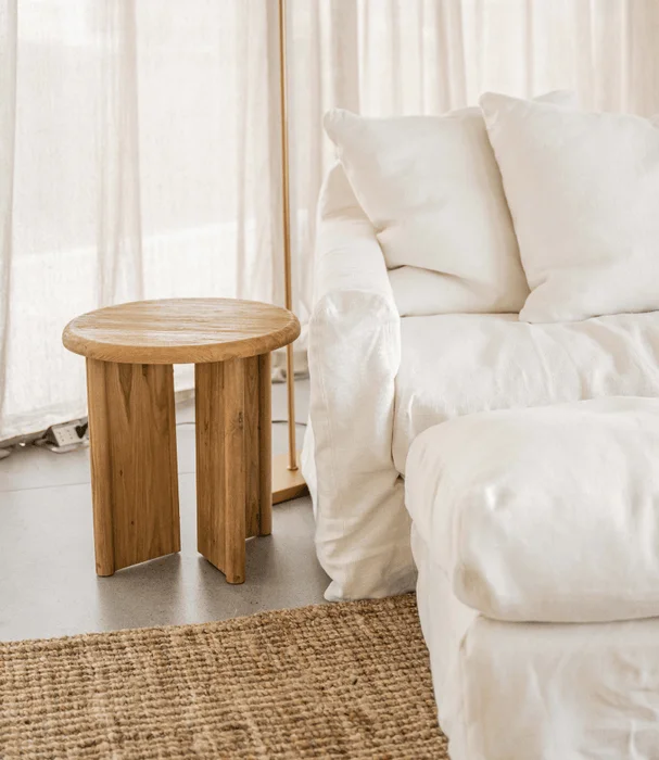 MESA LATERAL OVO TEKA NAT D45XH46 en Madera natural - Mesas de arrimo, Uruguay | Masinfinito Casa, vista 2