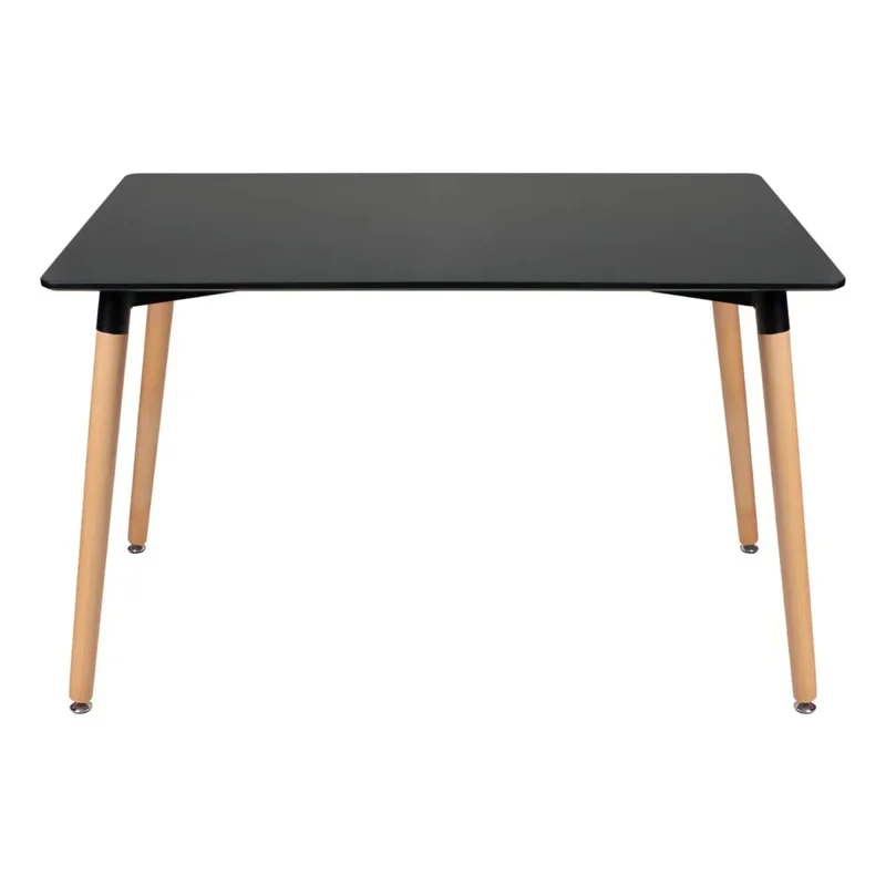 Mesa Eames Rectangular - Negro en Negro - Mesas de comedor, Uruguay | La Cueva Muebles, vista 4