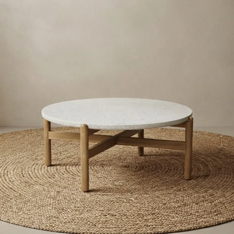 Talara Mesa De Centro 50cm en Madera natural - Muebles para el exterior, Uruguay | Aihaus
