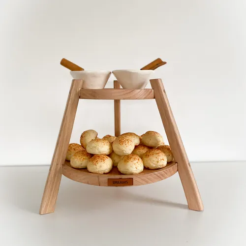 Juego de torre + 2 bowls + 2 espátulas con cuero - Decoración, Uruguay | Dreams On Time