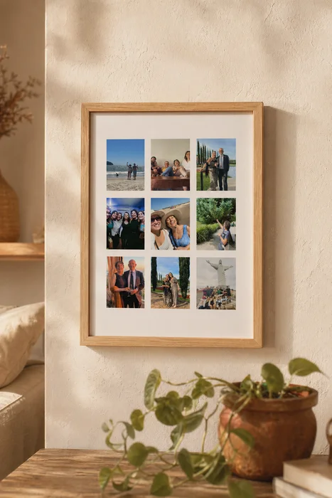 El mejor recuerdo - Cuadro Personalizado con tu Foto en Madera natural - Láminas, Uruguay | Kiosko de Mar, vista 2