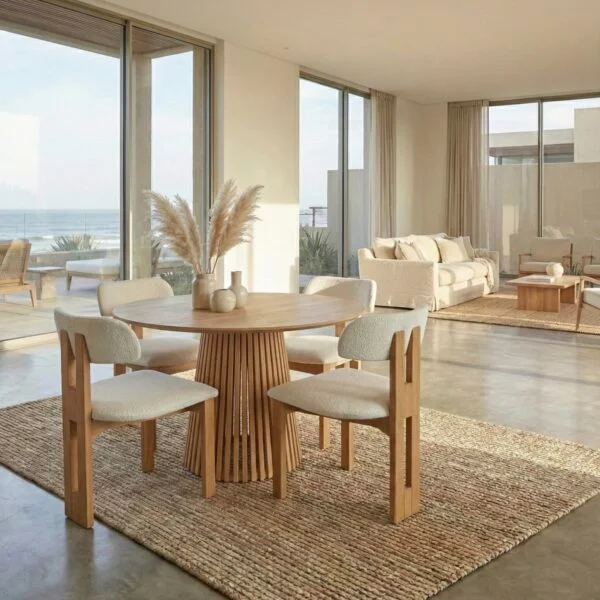 Mesa comedor Miami Redonda 120 CM DIAMETRO en Madera natural - Muebles, Uruguay | Indrana, vista 7
