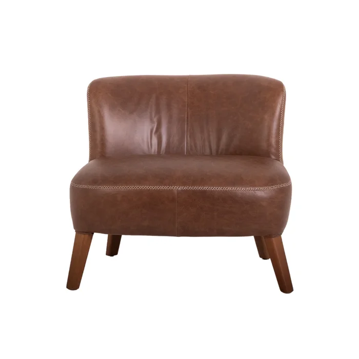 Butaca Cuero-100-natural Marron Vita Choc. en Marrón - Sillones y sofás, Uruguay | Divino, vista 2