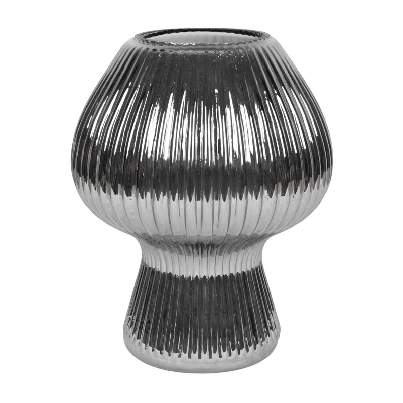 Lámpara De Mesa Vidrio Gris Lt95179 en Gris - Lámparas de mesa, Uruguay | Divino