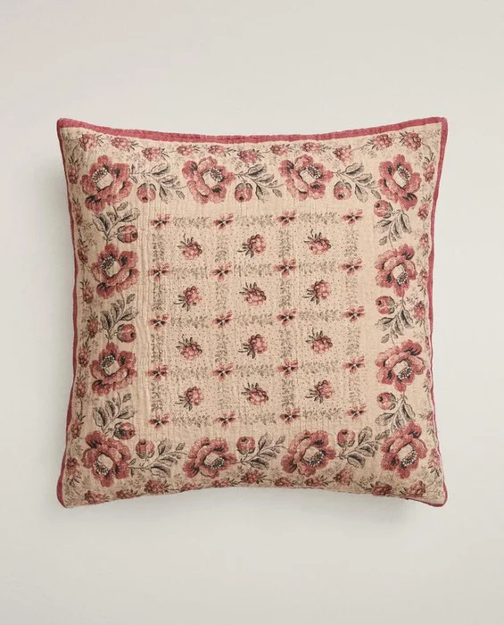 FUNDA COJÍN FLORES - Textiles, Uruguay | Zara Home, vista 4