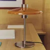Lámpara de mesa Nuvira de acero cepillado - gris claro y pantalla naranja en Naranja - Lámparas de mesa, Uruguay | Kavehome, vista 3 de 7