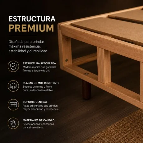 Cama SmartBox HAMPTONS Queen 160x200 cm - Negro en Negro - Dormitorio, Uruguay | La Cueva Muebles, vista 13