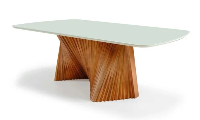 Mesa MALVA 2.20m Off White en Mesa MALVA 2.20m Off White - Mesas de comedor, Uruguay | Finkel