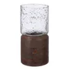 FAROL DE MADERA MANGO D10x21CM MARRON TRANSPARENTE - Velas y Portavelas, Uruguay | Decohogar, vista 2 de 4