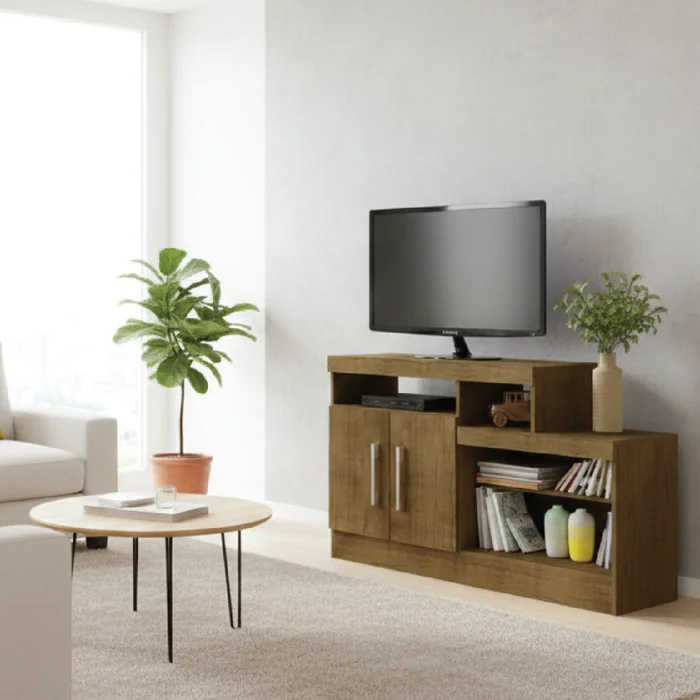 Rack Modular Tv Led Lcd Muebles Living Comedor Veneza 615 en Marrón - Muebles para TV, Uruguay | Soy Hogar, vista 2