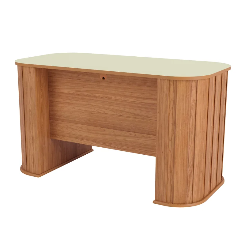 Escritorio Munich Curvo Mesa de Oficina C/1 Cajon 135cm 100% MDF - Escritorios, Uruguay | Balton, vista 12