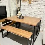 Mesa de Comedor Bissenger Nogal / Negro en Negro/Nogal - Mesas de comedor, Uruguay | Berna Home, vista 2