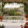 Silla Simil Rattan Ovalada - Gris en Gris - Muebles para el exterior, Uruguay | Rústico Hogar, vista 2 de 2