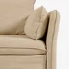 Sofá cama Tanit - beige y patas de madera maciza de haya con acabado natural 210 cm en Beige - Sillones y sofás, Uruguay | Kavehome, vista 5 de 9