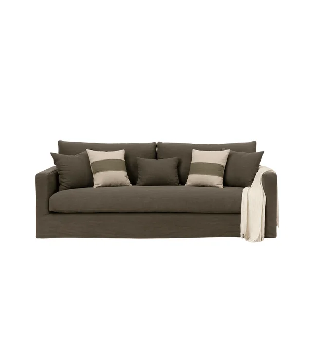 SOFA BISCARROSSE 240CM ECORCE en Marrón - Sillones y sofás, Uruguay | Más Infinito Casa
