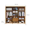 Ropero Placard 3 Puertas Corredizas Con Espejo 100% Madera - Roperos y placares, Uruguay | Muebles Express, vista 4 de 4