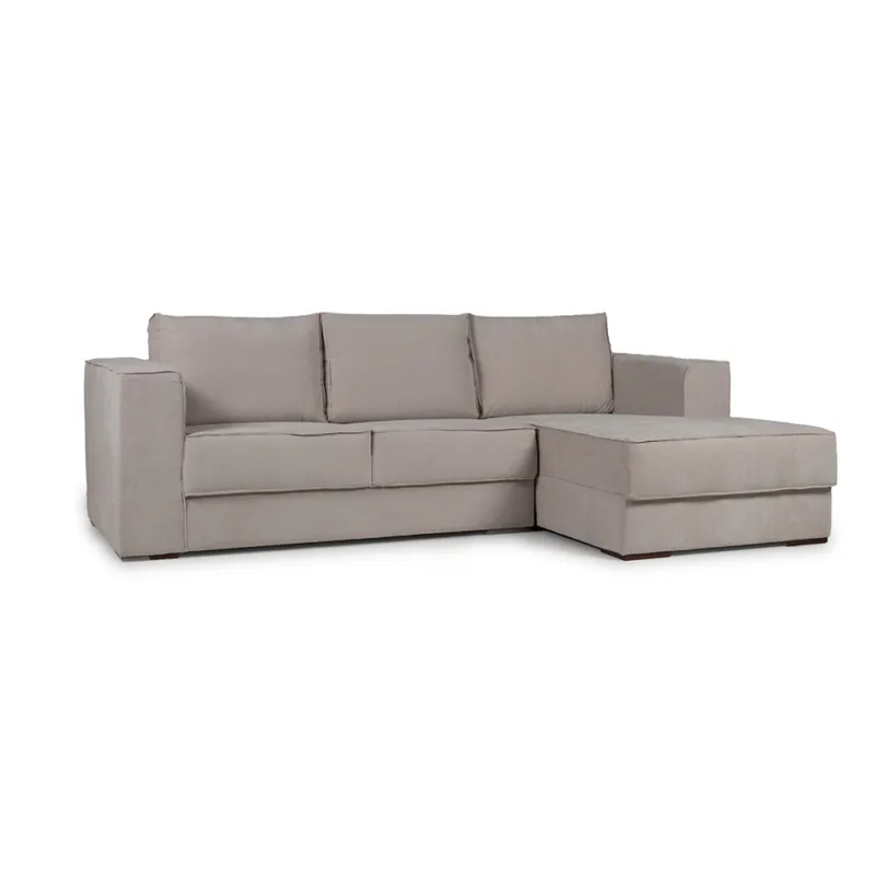 Rinconera Olimpus - Tela Microfibra - Chaise derecho - Kruger 02-152 (Beige) en Beige - Sillones y sofás, Uruguay | NYR