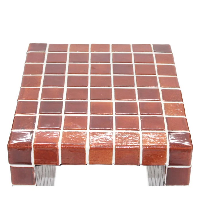 Mesa Lateral Ceramica Rojo Ilios Bordeaux en Rojo - Mesas de living, Uruguay | Divino, vista 5