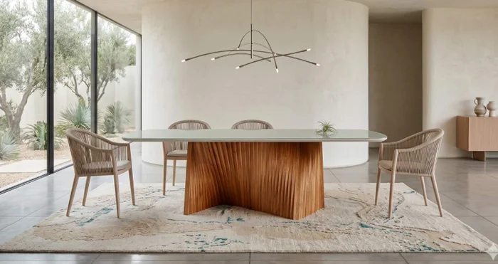Mesa MALVA 2.20m Off White en Mesa MALVA 2.20m Off White - Mesas de comedor, Uruguay | Finkel, vista 3