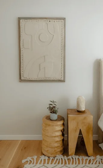 CUADRO ARTERIORS CON COSTURA 98X72CM en Beige - Espejos, Uruguay | Masinfinito Casa, vista 2
